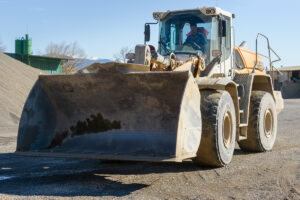 Pala planta circulando