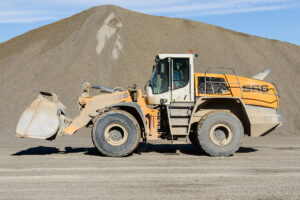 Pala planta circulando